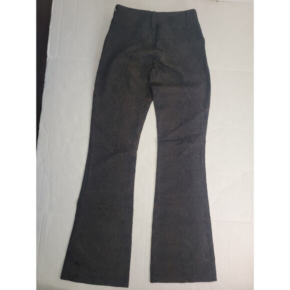 CACHE LUXE Trouser Flare Pants SZ 2 Brocade Textured Fatal-fashion Office Siren - Picture 9 of 10